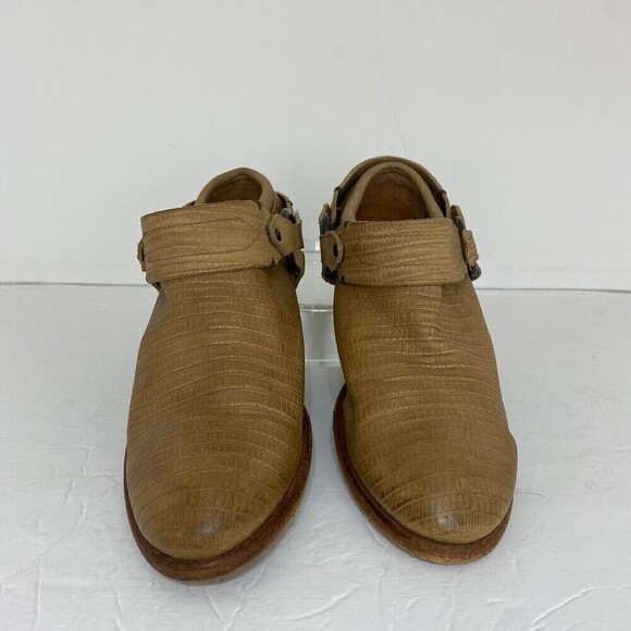 Frye Belted harness leather mule boots Size 9.5 B - Picture 2 of 8